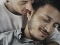 Gay Couple Love Home Concept Royalty Free Stock Photo