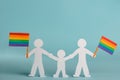 Gay family celebrates LGBT pride