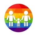 Gay family rainbow