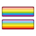 Gay Flag Equal Striped Sticker Royalty Free Stock Photo