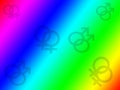 Gay and Lesbian Rainbow Background