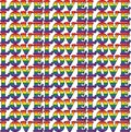 Gay LGBT background heart love icon . Rainbow texture. Pride pattern