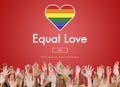 Gay LGBT Equal Rights Homosexuality Concept Royalty Free Stock Photo