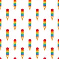 Gay lgbt pride seamless pattern vector background