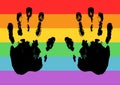 Gay and LGBT support symbol.