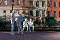 Gay Liberation statue by George Segal in Stonewall National Monument - New York, USA, 2022