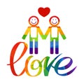 Gay love symbol Royalty Free Stock Photo