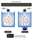 Gay lussac law infographic diagram example