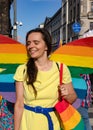 Klaudia Jachira on Gay Parade or Equality March, riot police forces, faces, signs, flags