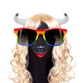 Gay pride cow Royalty Free Stock Photo