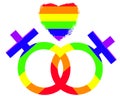 Gay Pride Female Sign Royalty Free Stock Photo