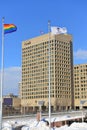 Gay Pride Flag at Ottawa City Hall to support Gay
