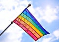 Gay Pride Flag Royalty Free Stock Photo