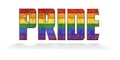 Gay Pride Lettering Royalty Free Stock Photo