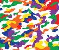 Gay Pride Love Abstract Camouflage Camo Colors Background
