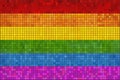 Gay pride mosaic flag