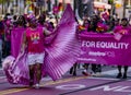 Gay Pride Parade in San Francisco - Corporate T-Mobile cellular marches