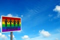'Gay Pride' - photo realistic sign