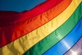 Gay Pride Rainbow Flag Background Royalty Free Stock Photo