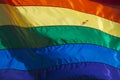 Gay Pride rainbow peace flag