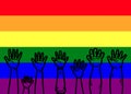 Gay Rainbow Equality Diversity Royalty Free Stock Photo