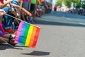 Gay rainbow flag Royalty Free Stock Photo