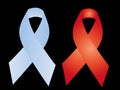 Gay red Breast Cancer Ribbon Royalty Free Stock Photo