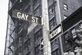 Gay street traffic sign in New York