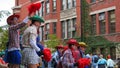 Gay Supporters cheer runners on Chicago Marathon event Royalty Free Stock Photo