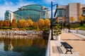 The Gaylord National Resort, seen from a pier in the Potomac Riv