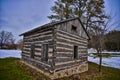 Gays Mills WI Log Cabin Heritage Park Royalty Free Stock Photo