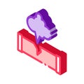 Gaz Pipe Break Pollution isometric icon vector illustration