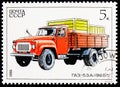 Gaz-53a (1965), Soviet Autoindustry serie, circa 1986 Royalty Free Stock Photo