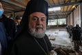 The inauguration of Mukheitim archaeological site, which houses the remnants of a Byzantine church, in Gaza Strip