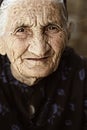 Gaze of senior woman Royalty Free Stock Photo