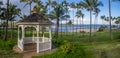 Gazebo along the beautiful east coastline of Kauai