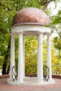 Gazebo in autumn garden