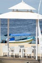 Gazebo On The Beach In Bali Royalty Free Stock Photo