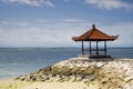 Gazebo at beautiful Bali Beach Royalty Free Stock Photo
