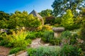 Gazebo in the Bishop's Garden at the Washington National Cathedr Royalty Free Stock Photo