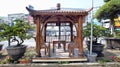 Gazebo and Bonsai Trees