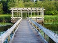 Gazebo and Bridge on Houston Pond Cornell Botanic Gardens