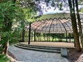 Gazebo in the city park Royalty Free Stock Photo