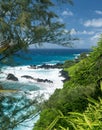 Gazebo on coast near Hana on Hawaiian island of Maui