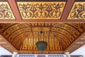 Gazebo in the courtyard of the building in the Oriental style, Turkish ornaments