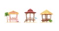 Gazebos on the beach