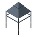 Gazebo icon, isometric style Royalty Free Stock Photo