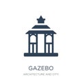 gazebo icon in trendy design style. gazebo icon isolated on white background. gazebo vector icon simple and modern flat symbol for