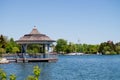 gazebo lake ontario water cn tower