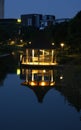 Gazebo at lake